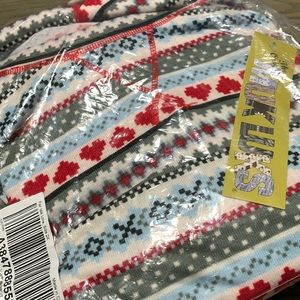 MUK LUKS Hacci Knit Novelty PJ Set with Eye Mask